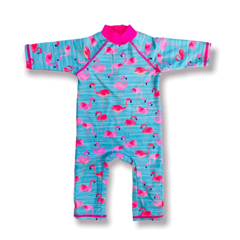 NWOT Mini Club Flamingo 🦩 Rashguard Size 9-12 Months